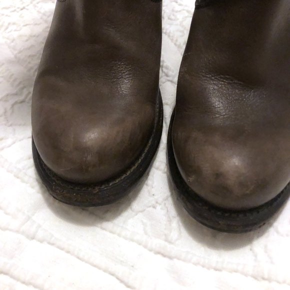 Frye Veronica Short Slouch Tall Boots Smoke, size 8 - Picture 7 of 10